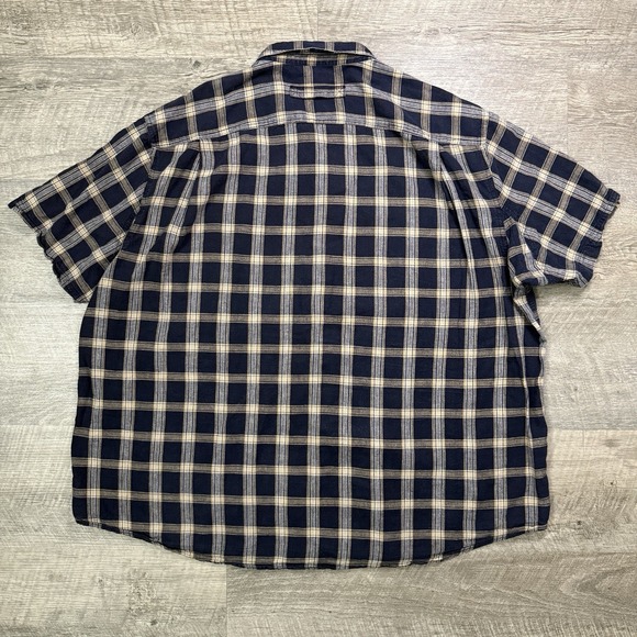 Duluth Trading shirt mens 3XL plaid hemp organic cotton outdoor button down camp - Picture 4 of 8